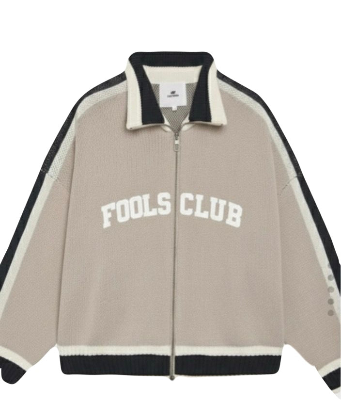 Clubhouse Zip Knit – Beige