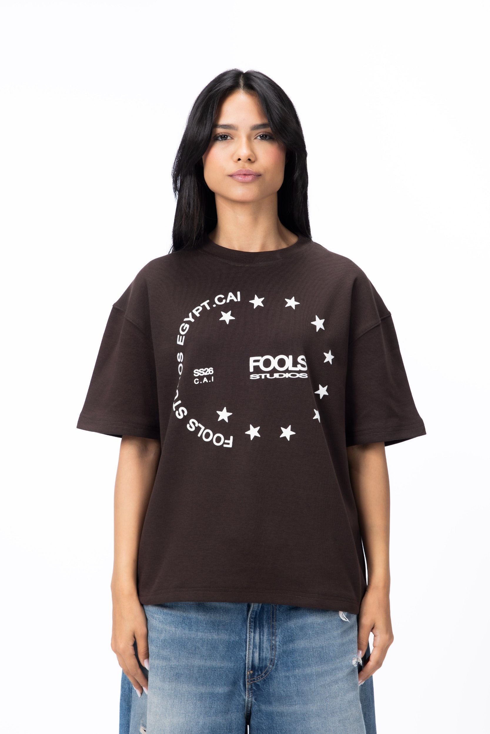 CAIRO STARS TEE - BROWN