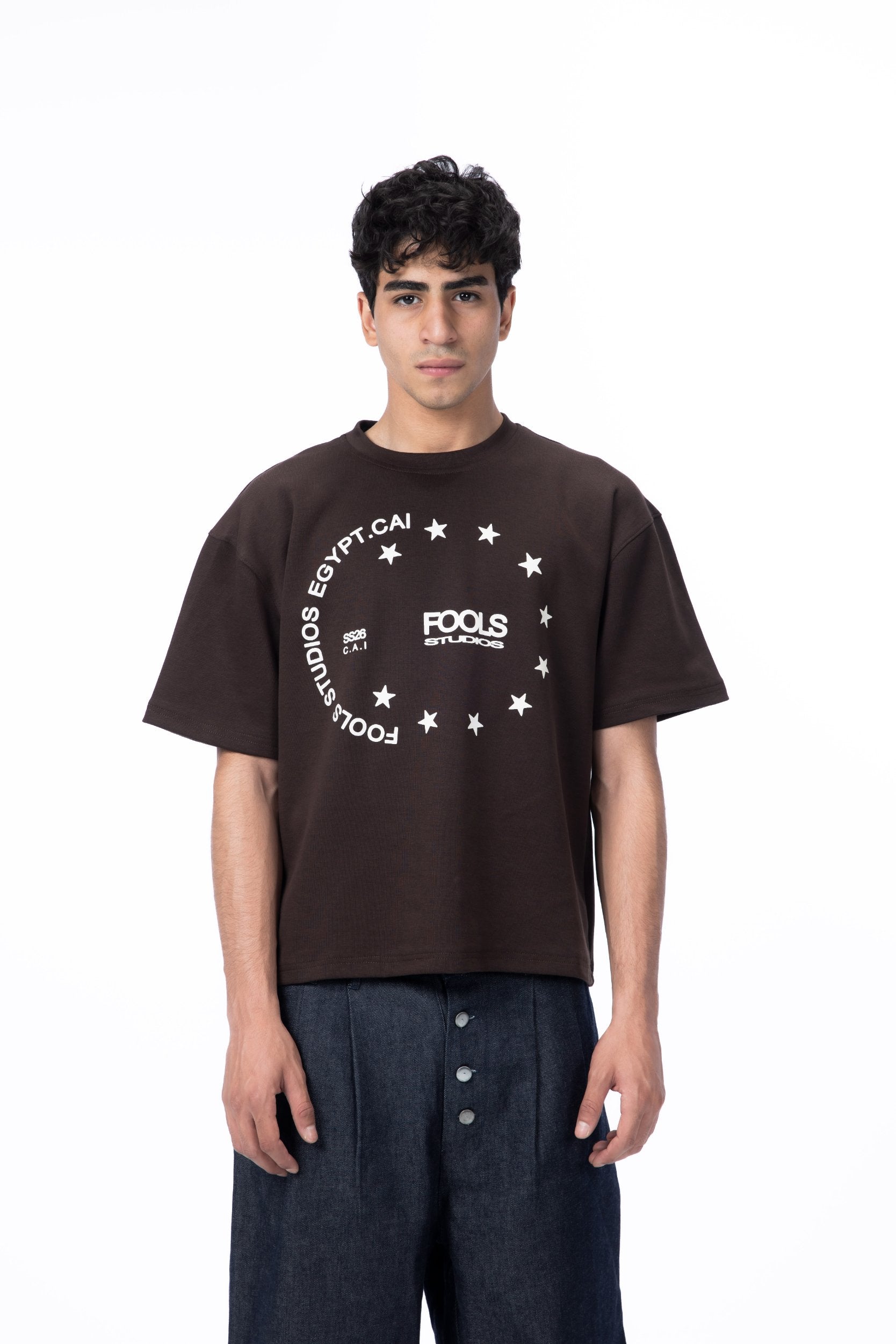 CAIRO STARS TEE - BROWN