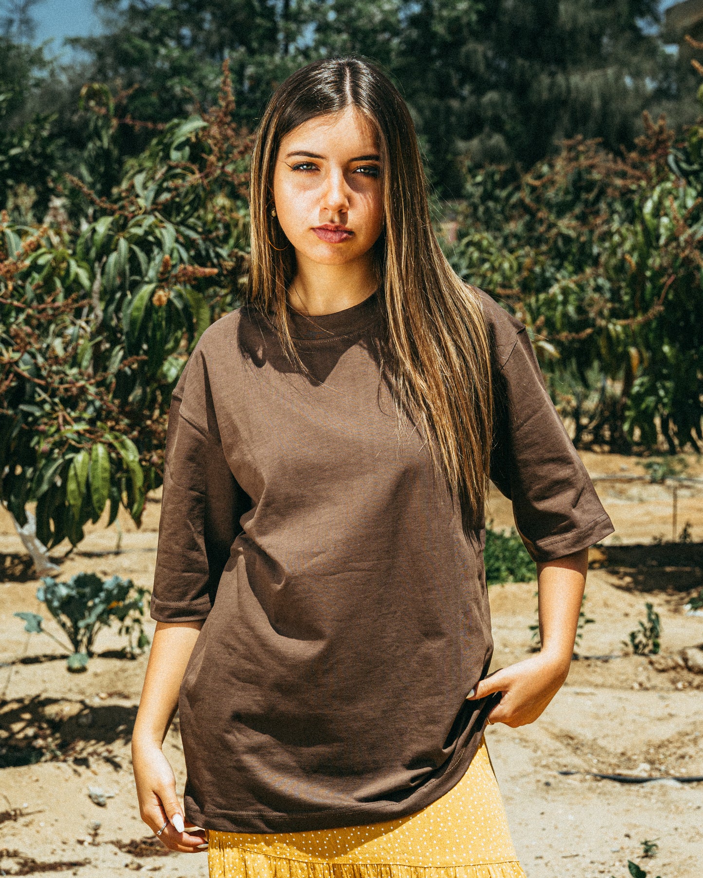 Brown Oversize Tee