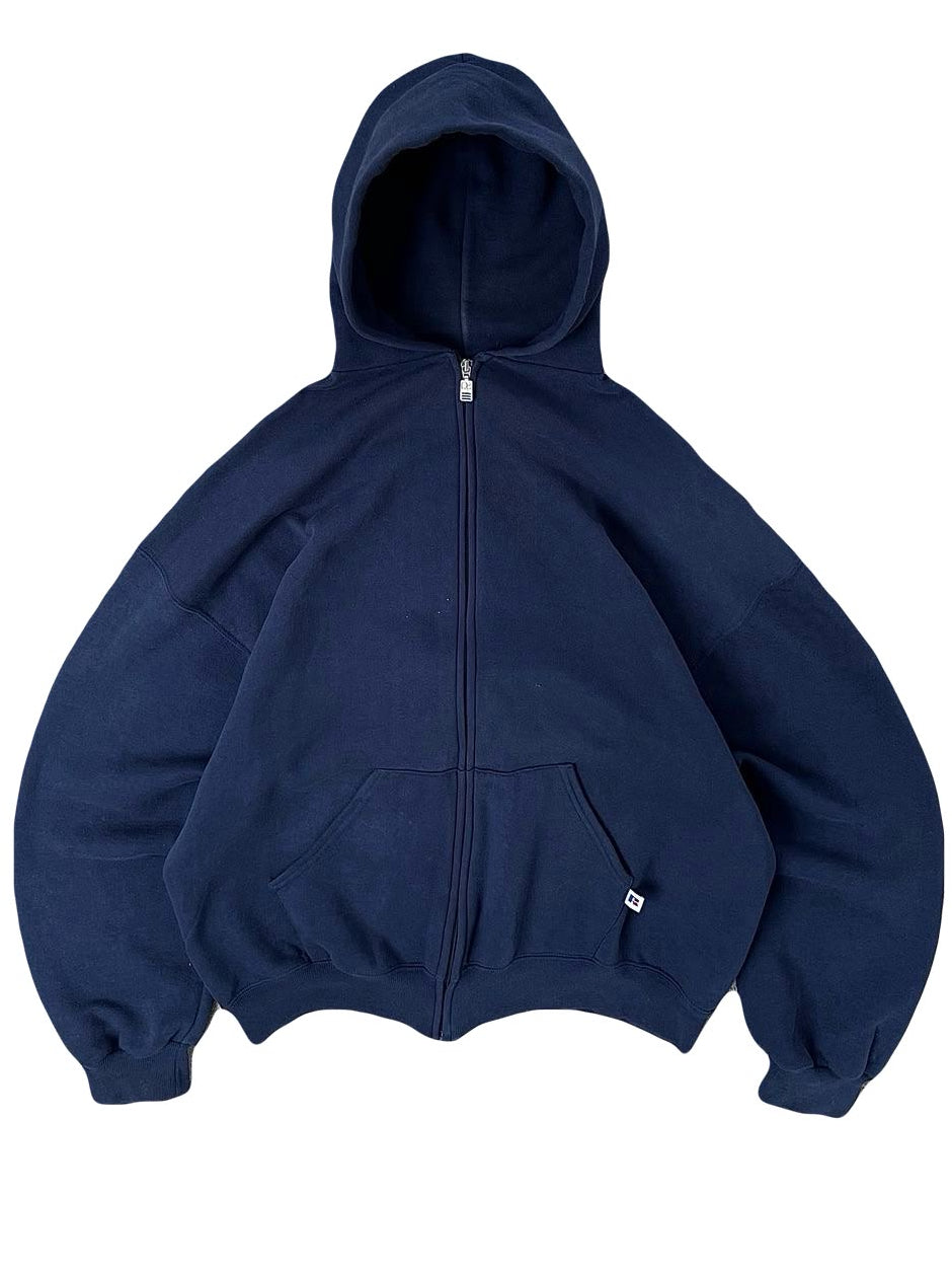 Navy zipper