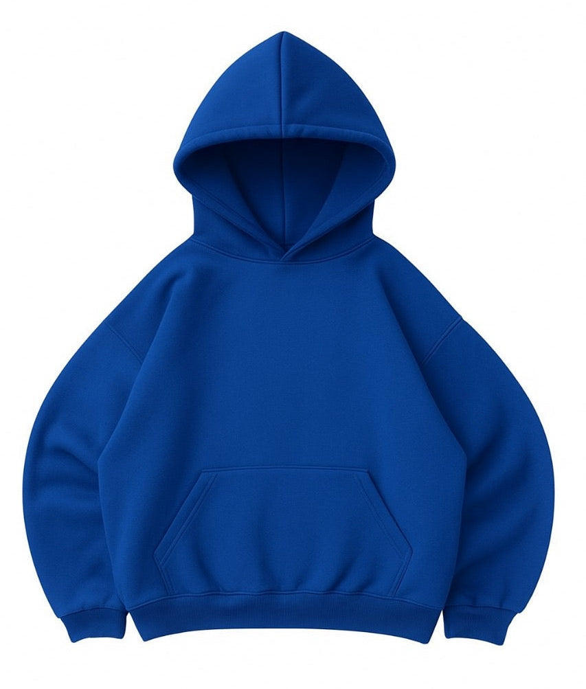 BLUE HOODIE OVERSIZE