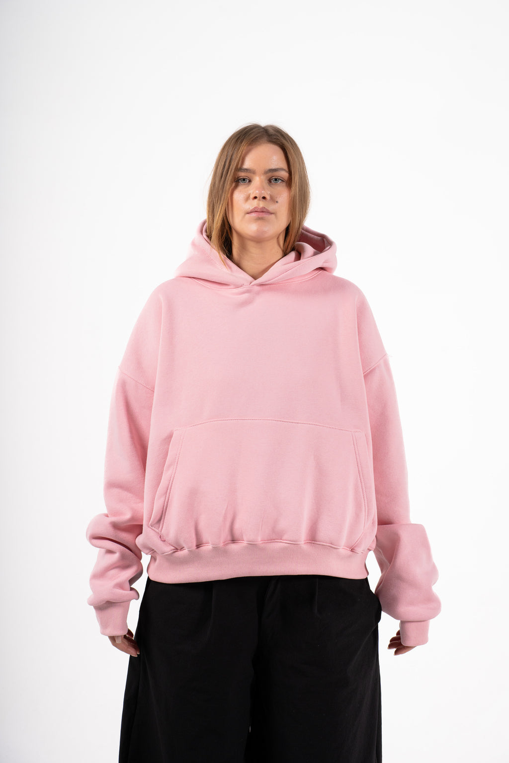PINK HOODIE BOXYFIT