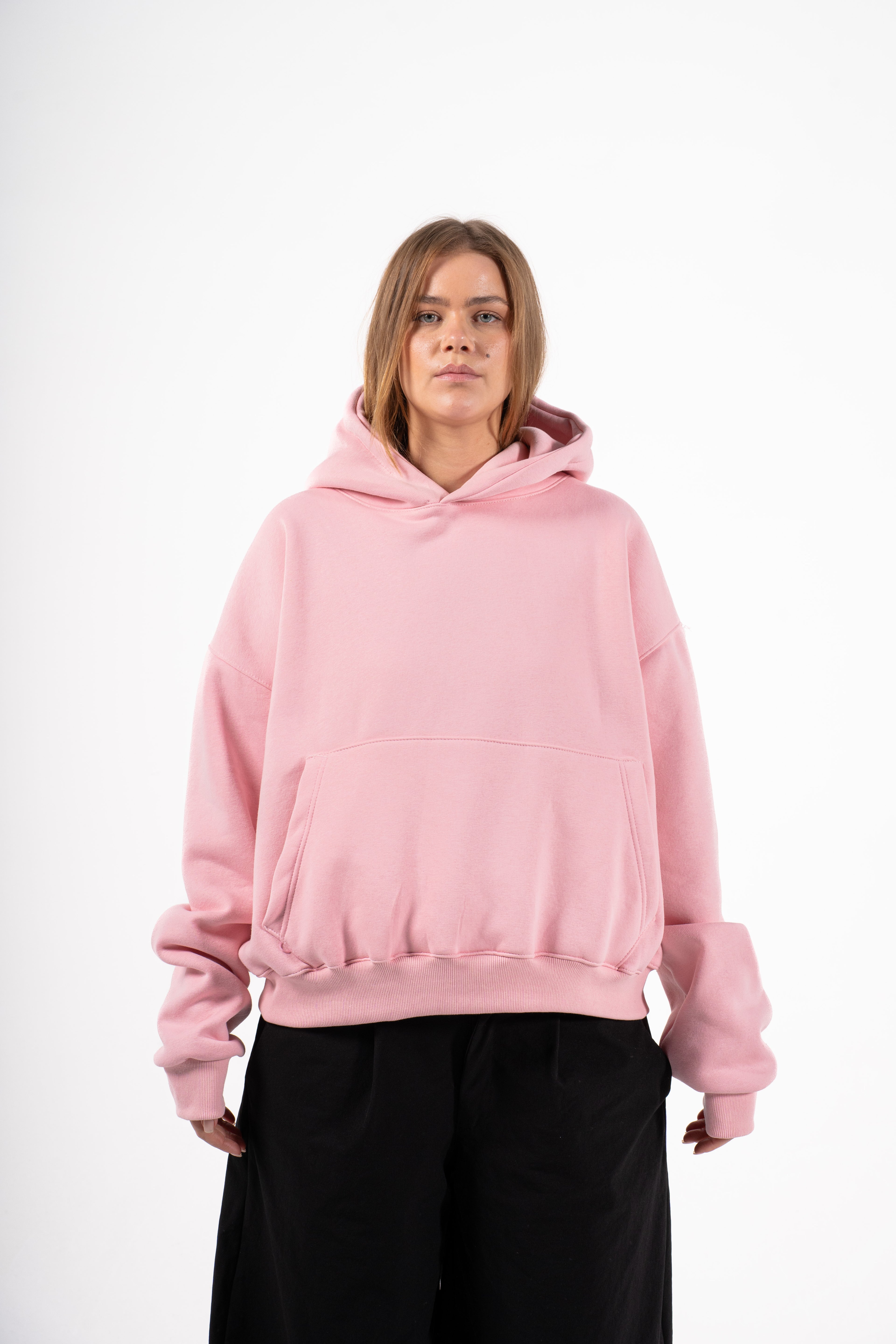 PINK HOODIE BOXYFIT