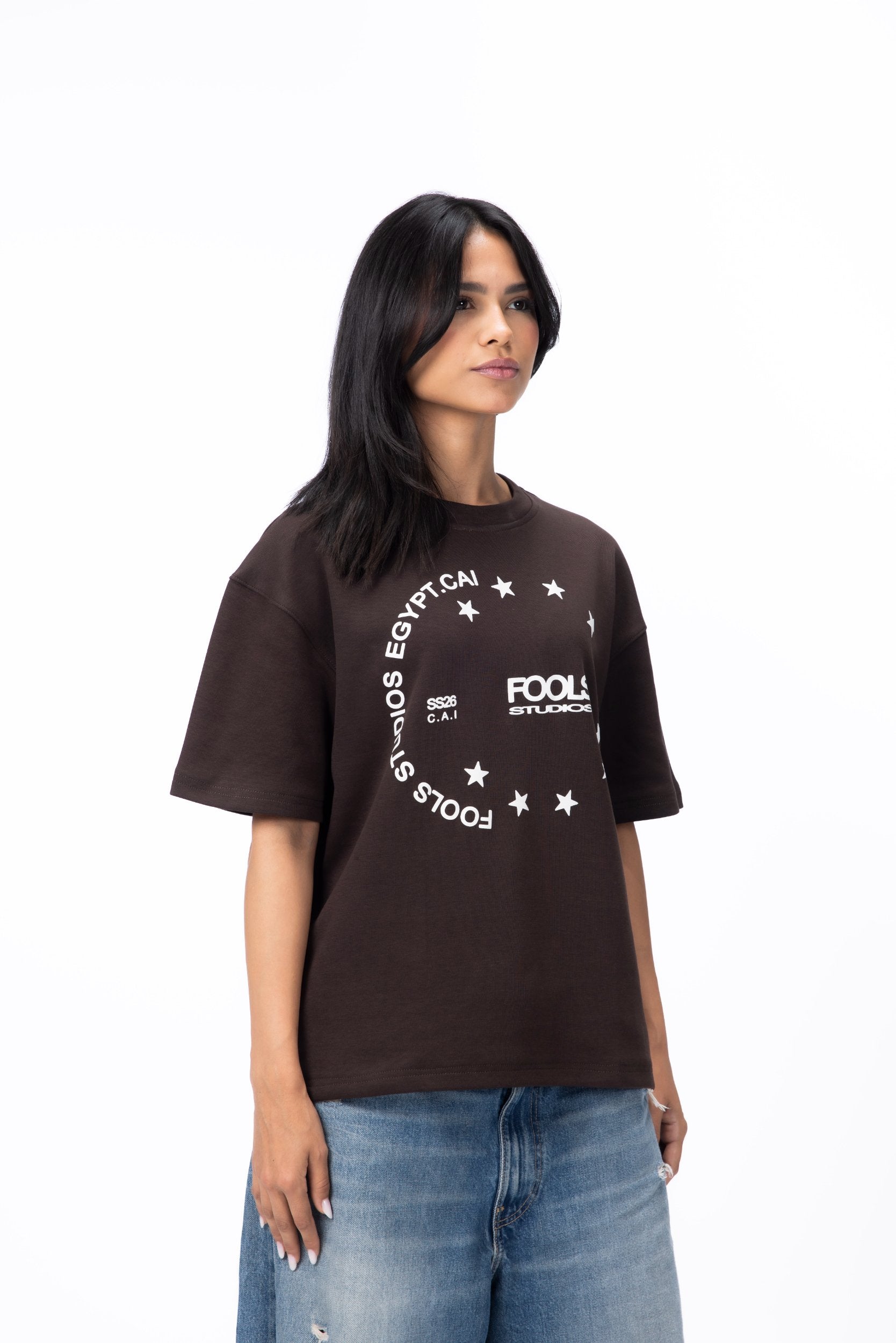 CAIRO STARS TEE - BROWN