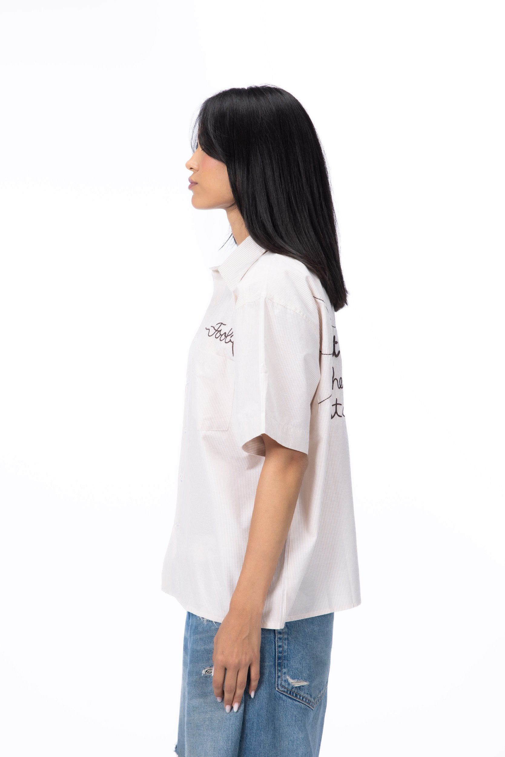 SILENT SIGNAL SHIRT - IVORY