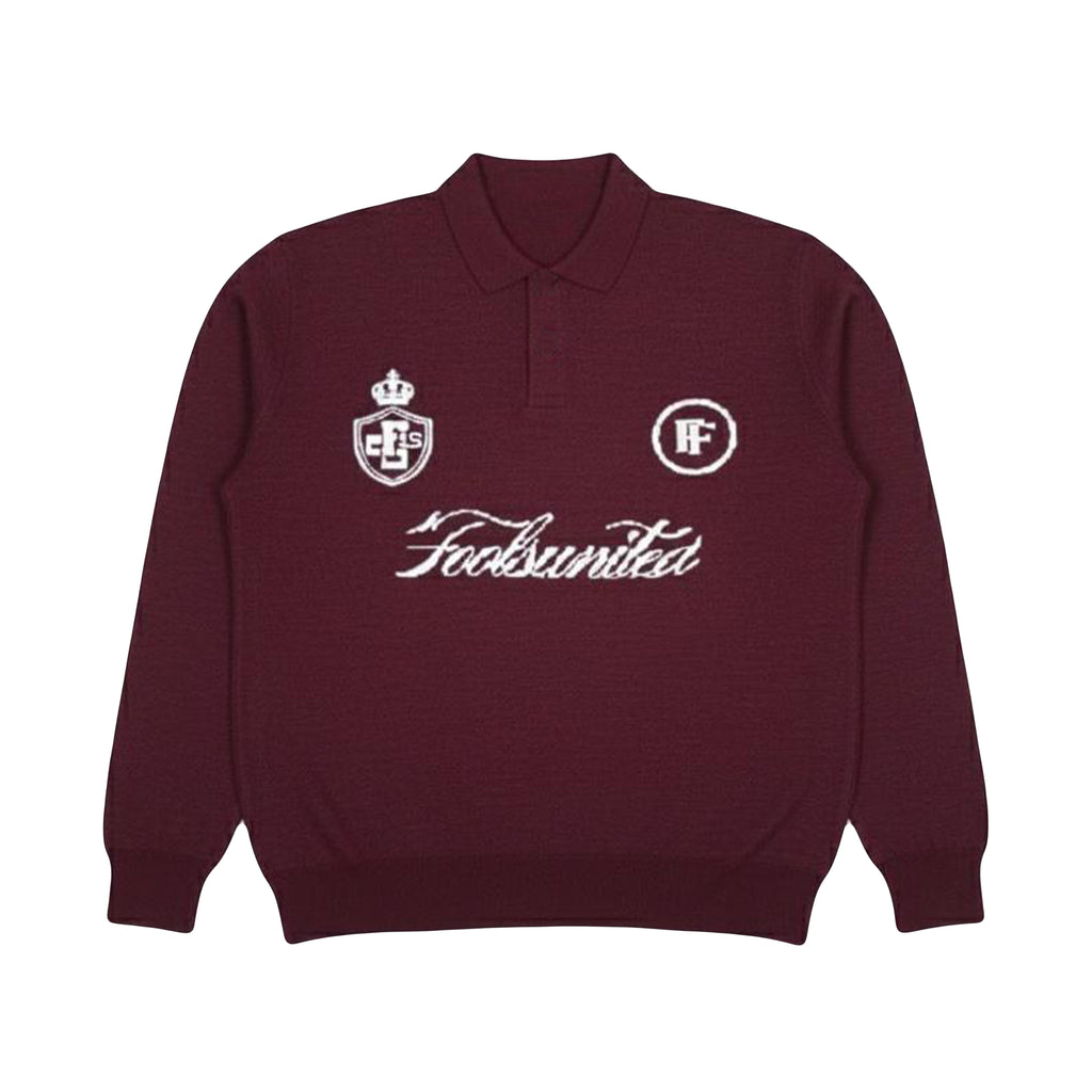 Misfit Knit Polo – BURGANDY
