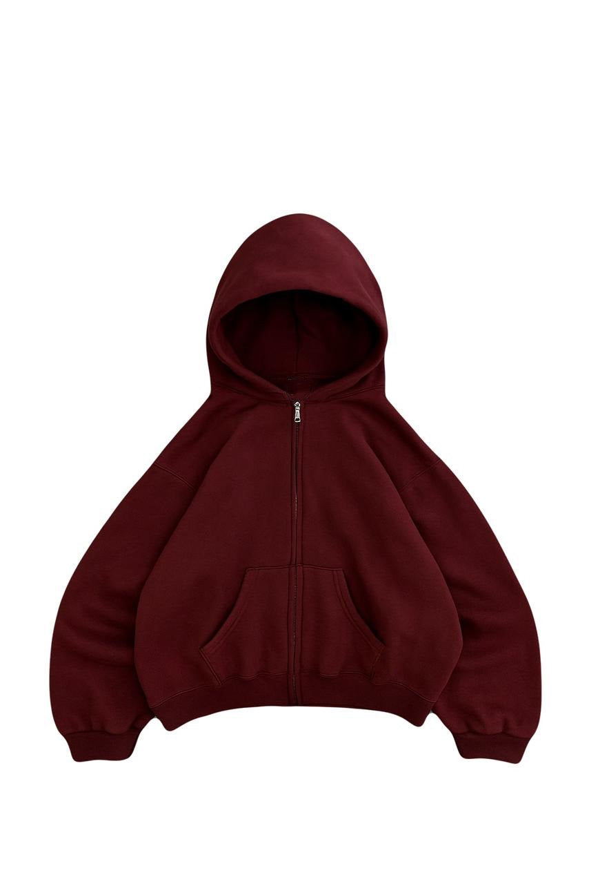 BURGANDY ZIPUP