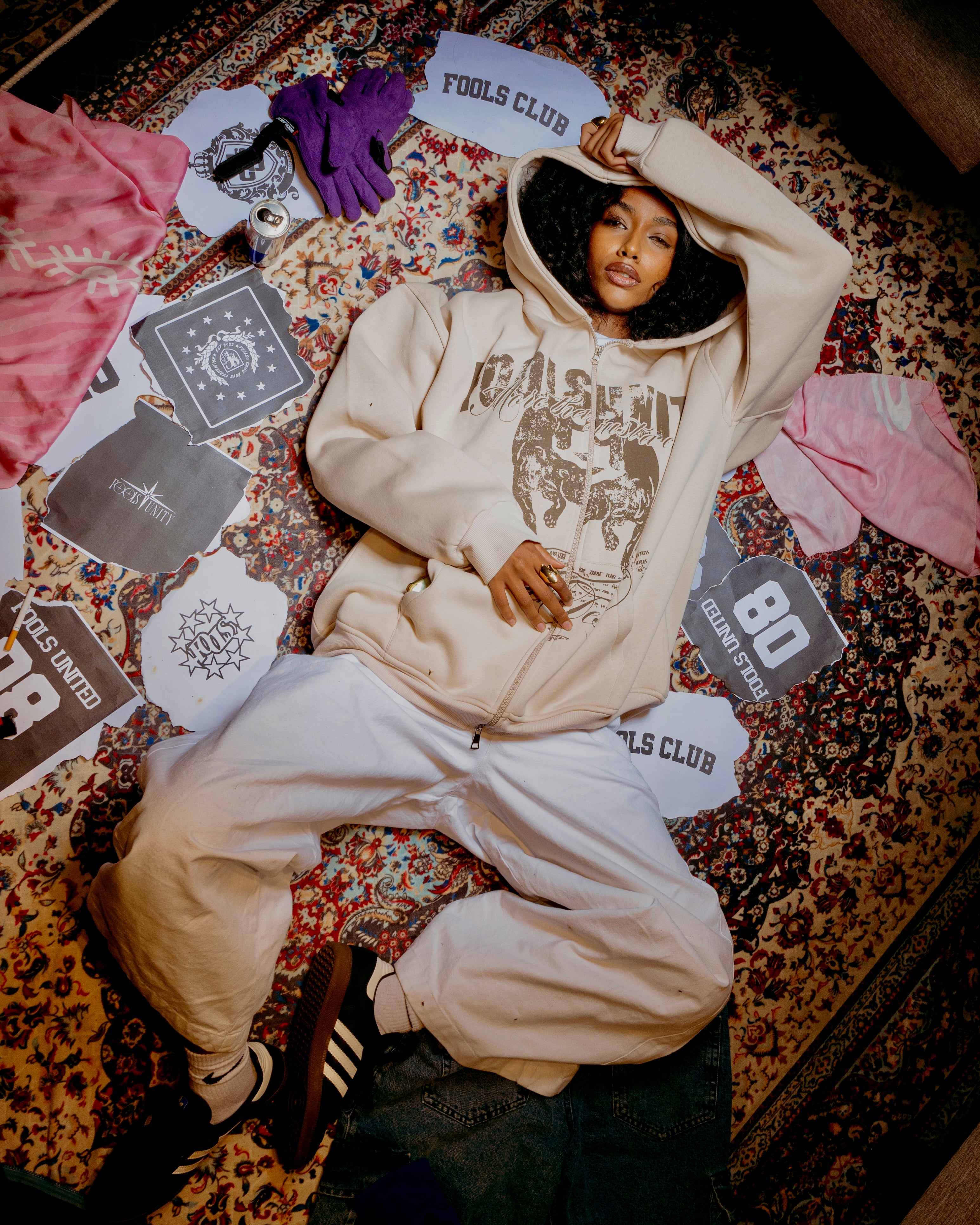 UNITY IN BEIGE ZIPUP JACKET