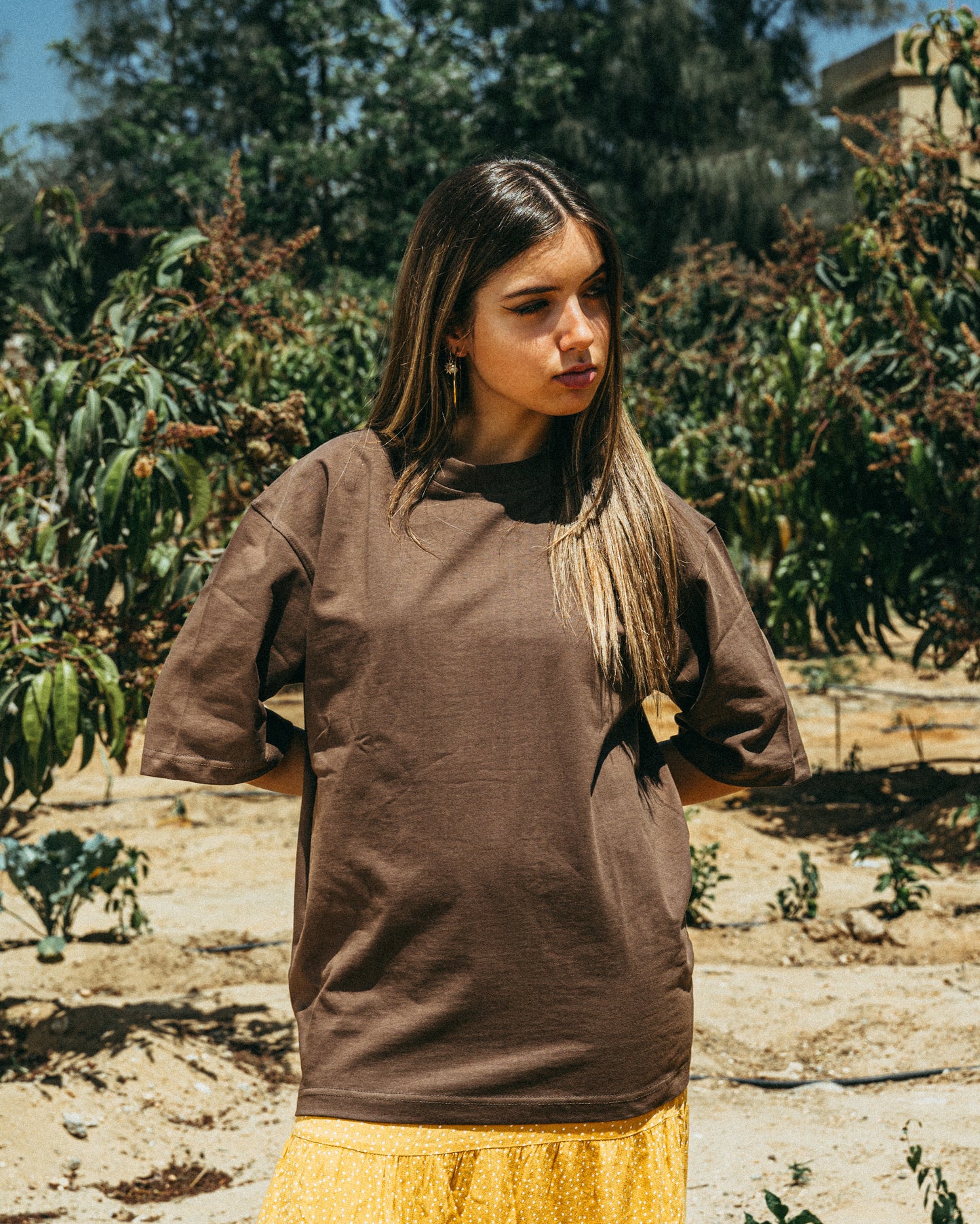 Brown Oversize Tee