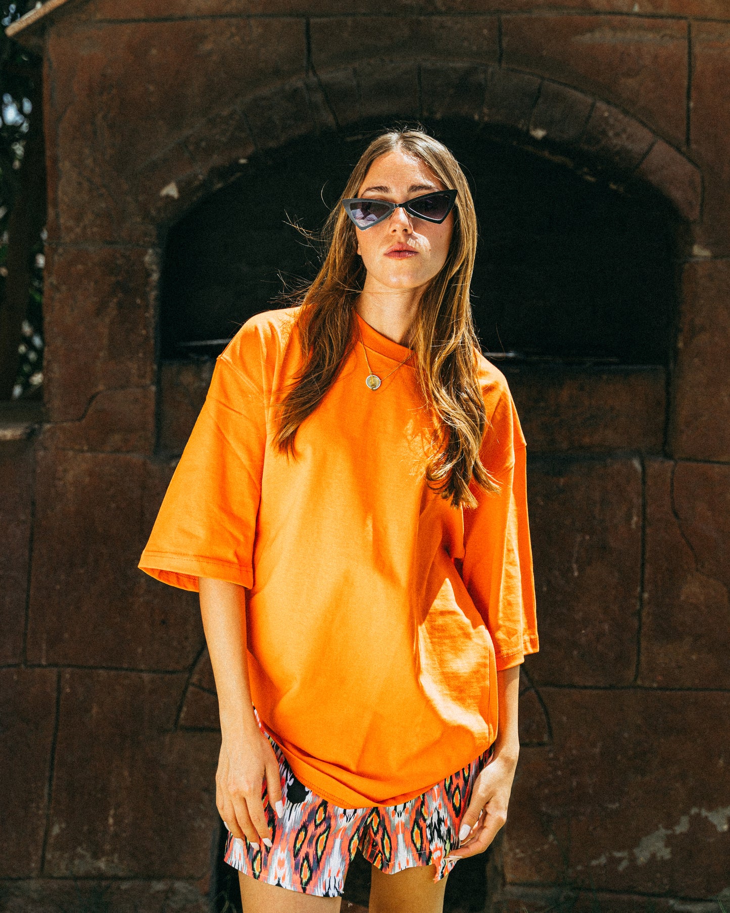 Orange Oversize Tee