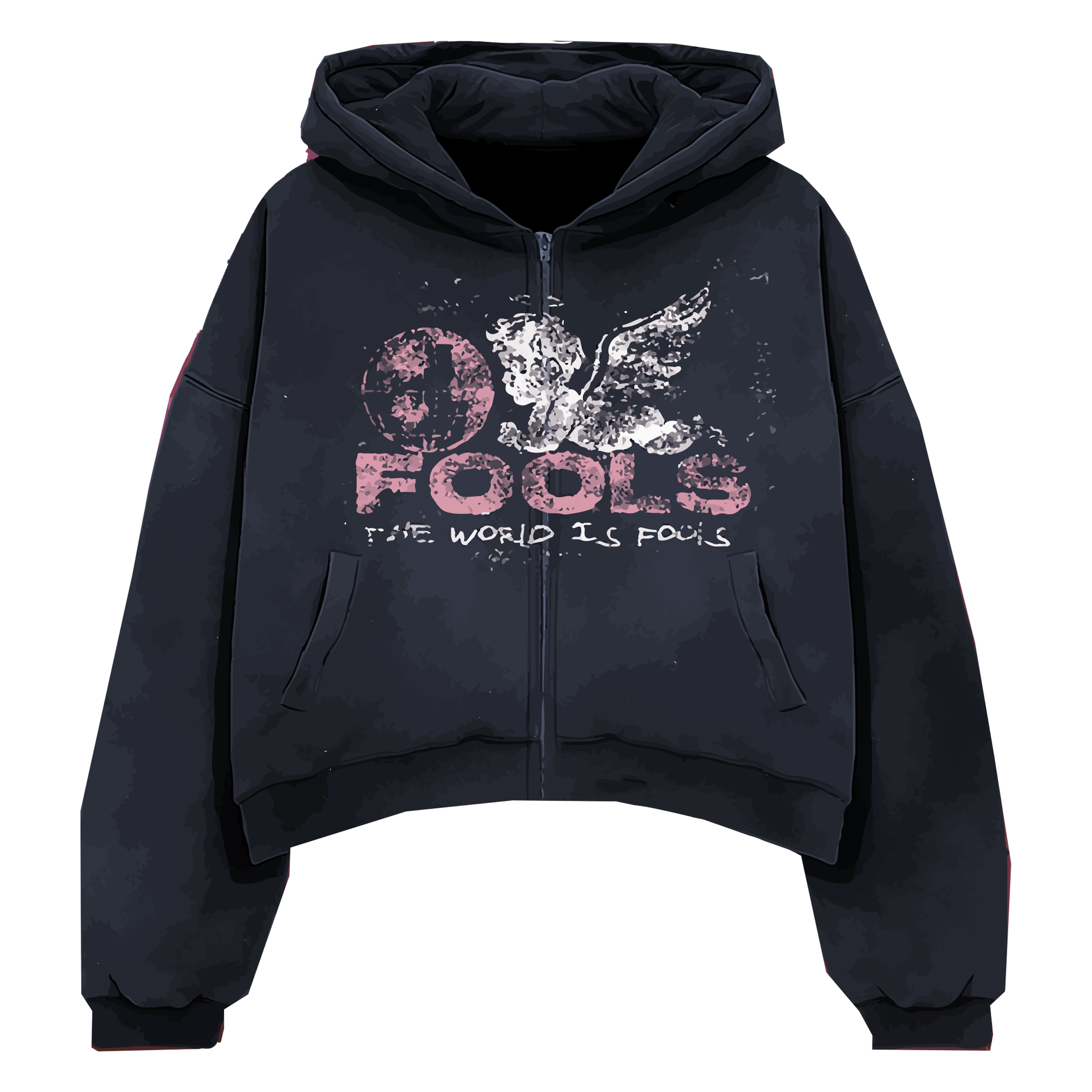 Angel Distortion zip-up