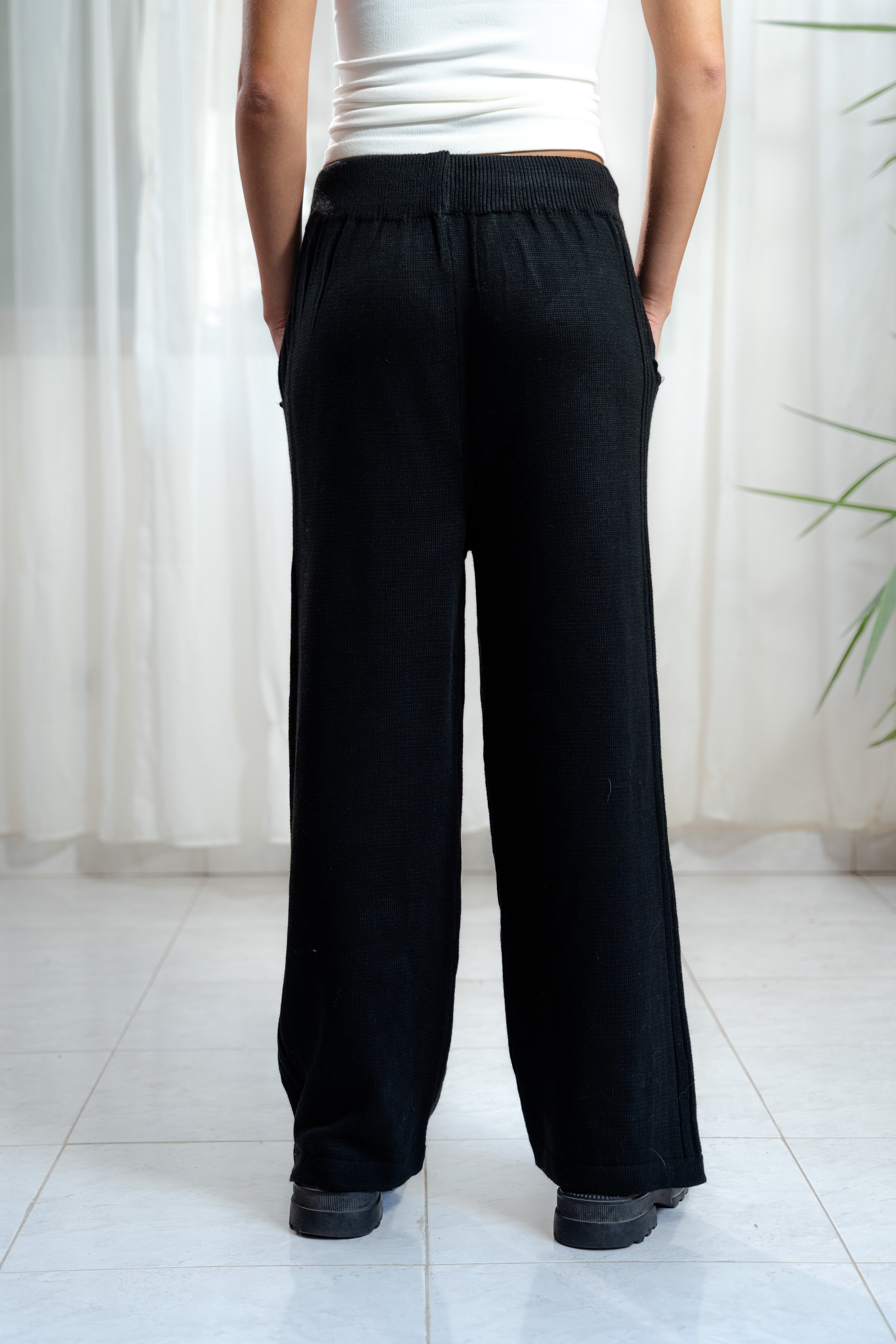 Lounge Knit Pants – BLACK
