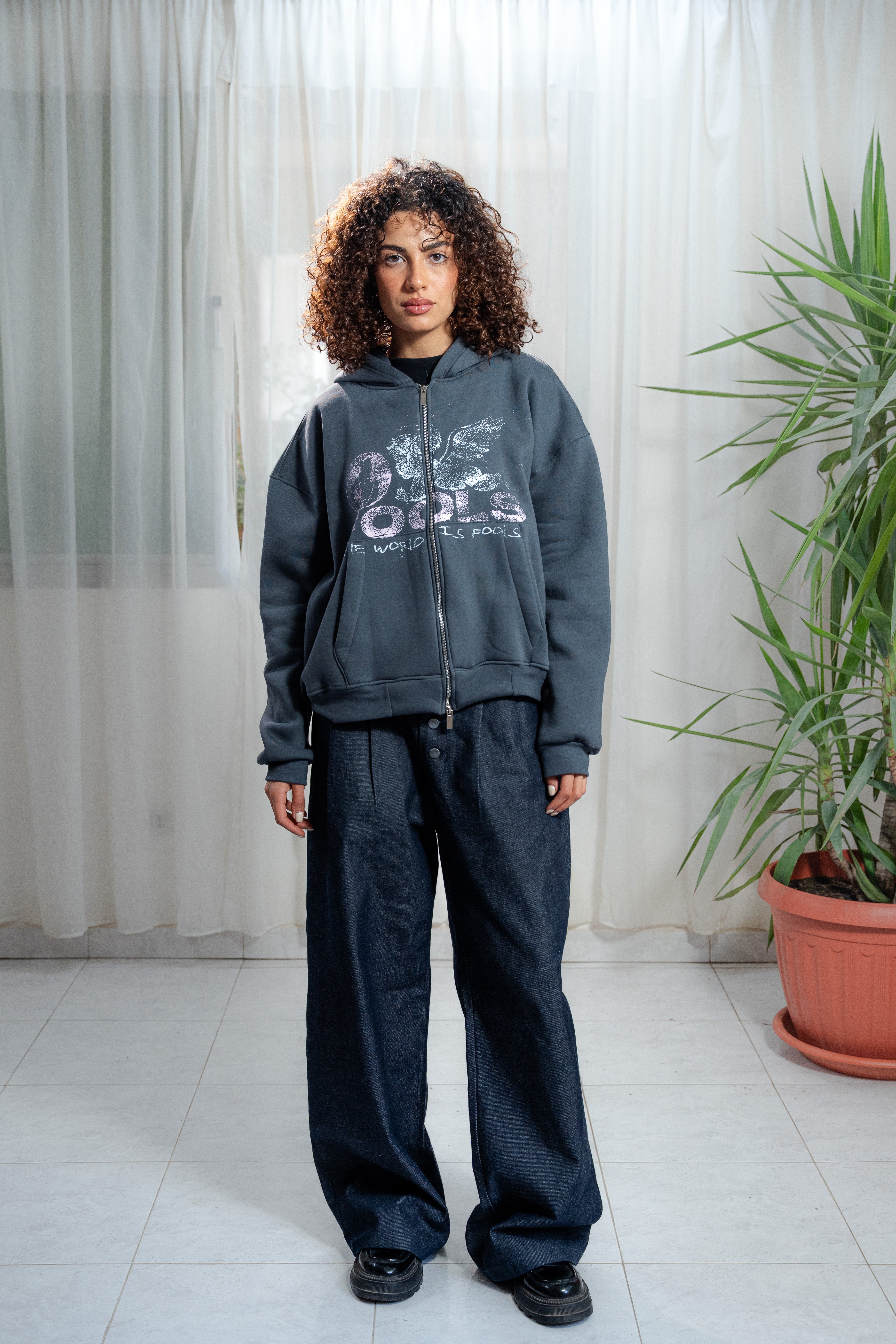 Angel Distortion zip-up