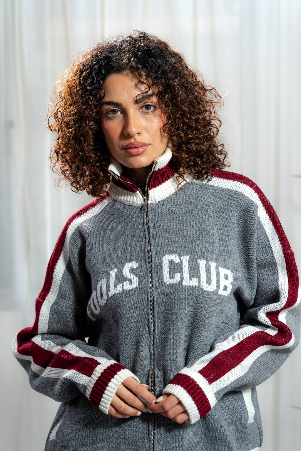 Clubhouse Zip Knit – Grey