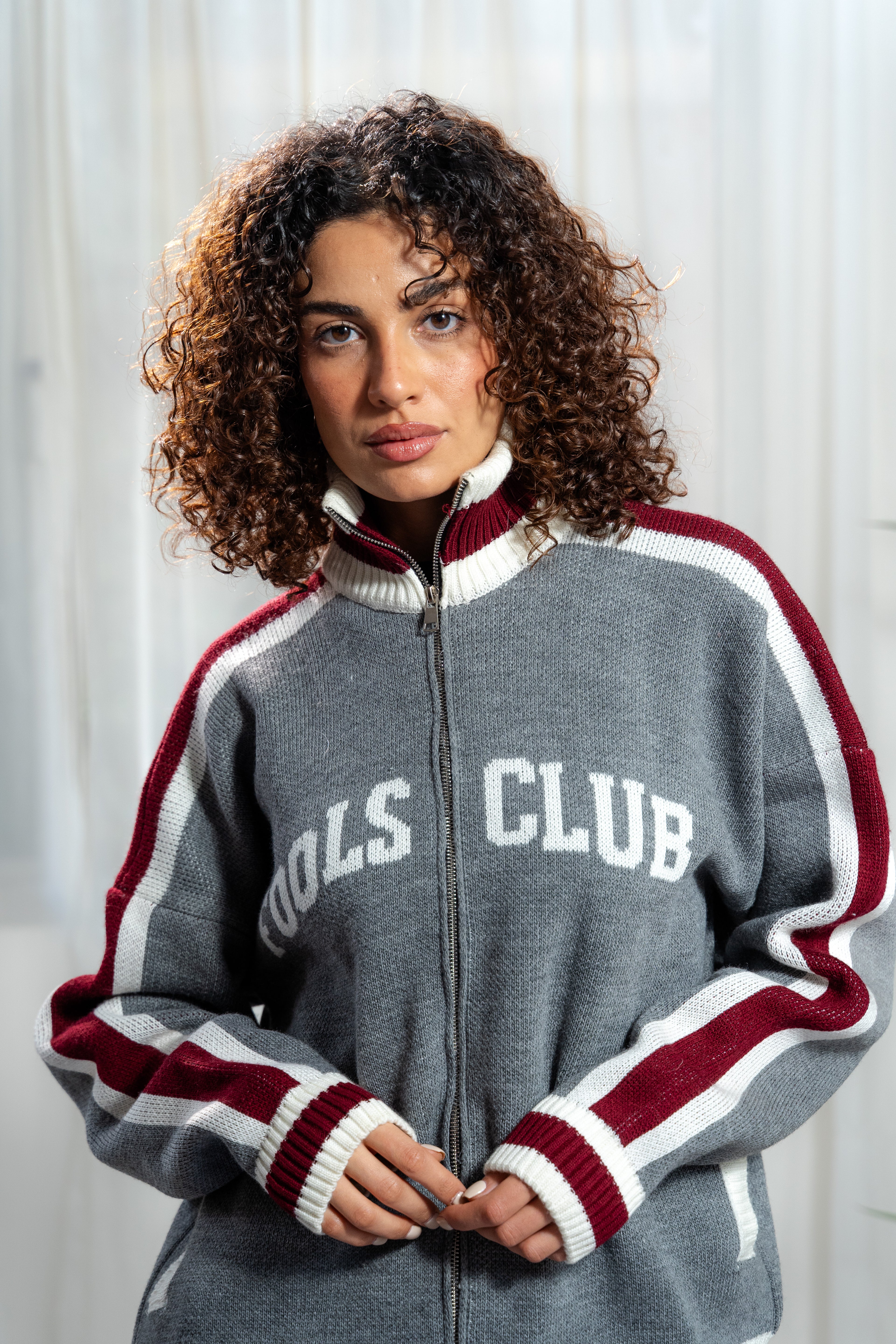 Clubhouse Zip Knit – Grey