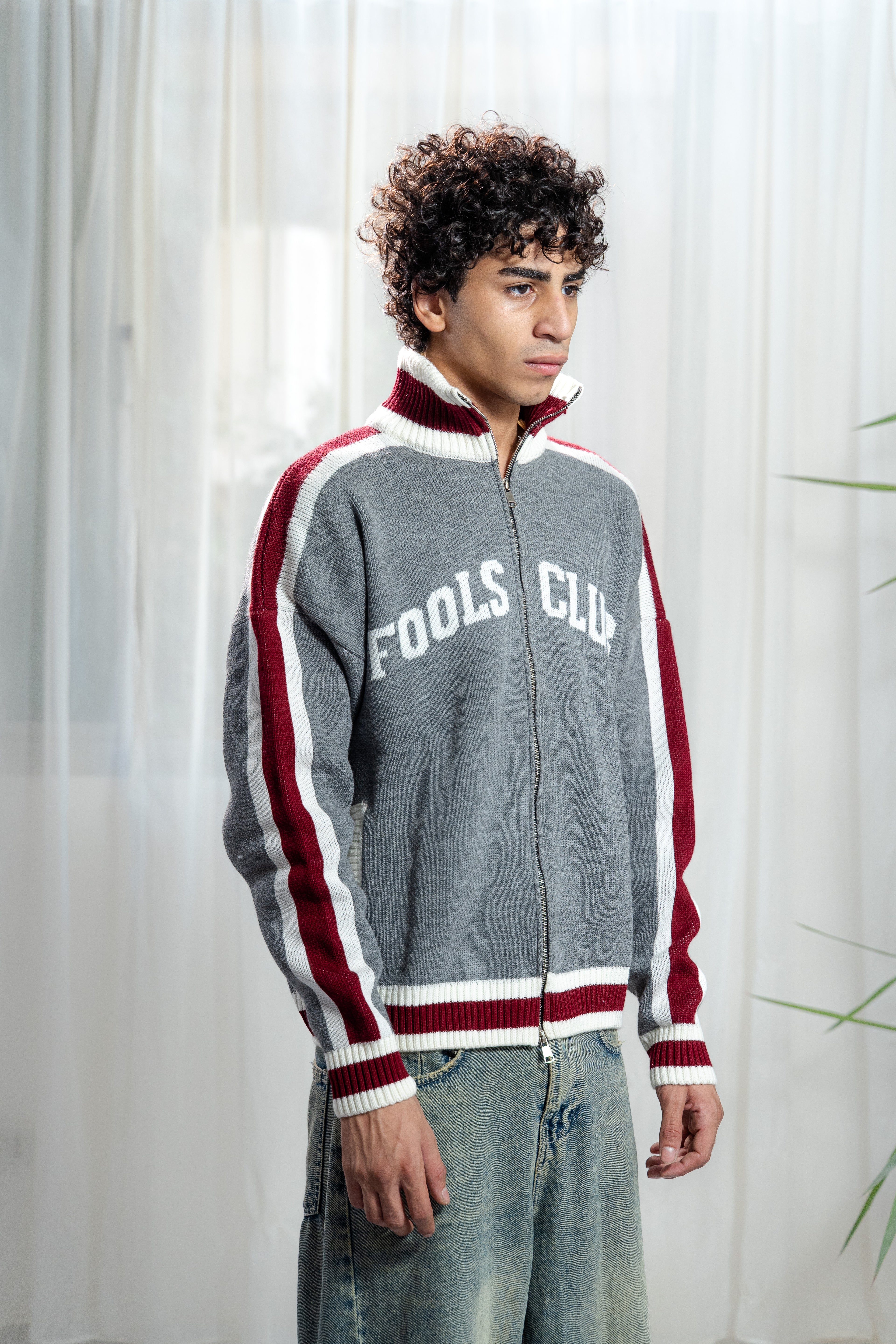 Clubhouse Zip Knit – Grey