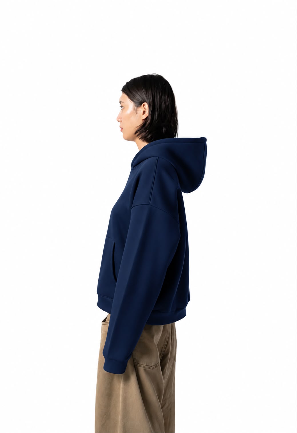 Navy zipper
