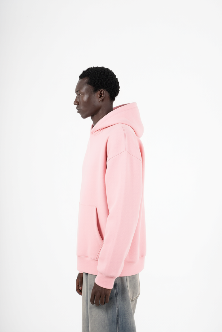 PINK HOODIE OVER SIZE
