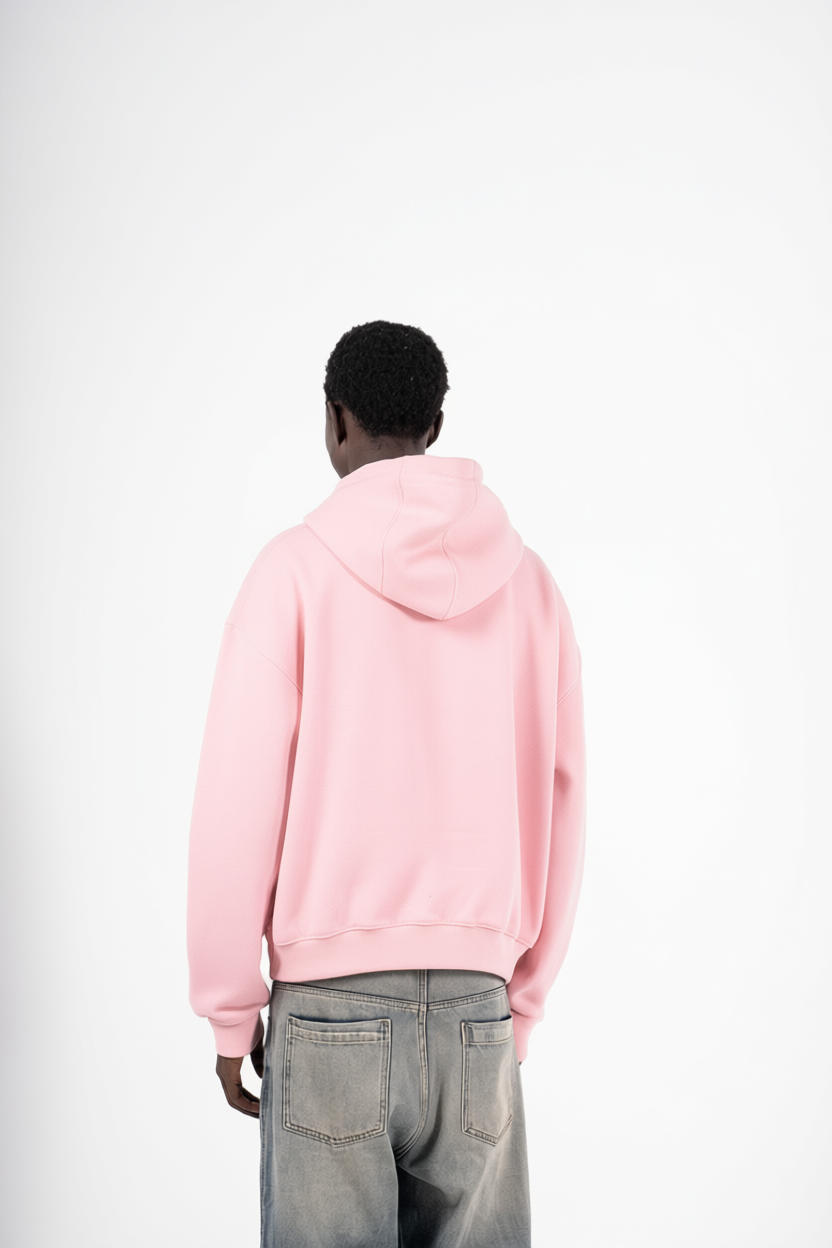 PINK HOODIE OVER SIZE