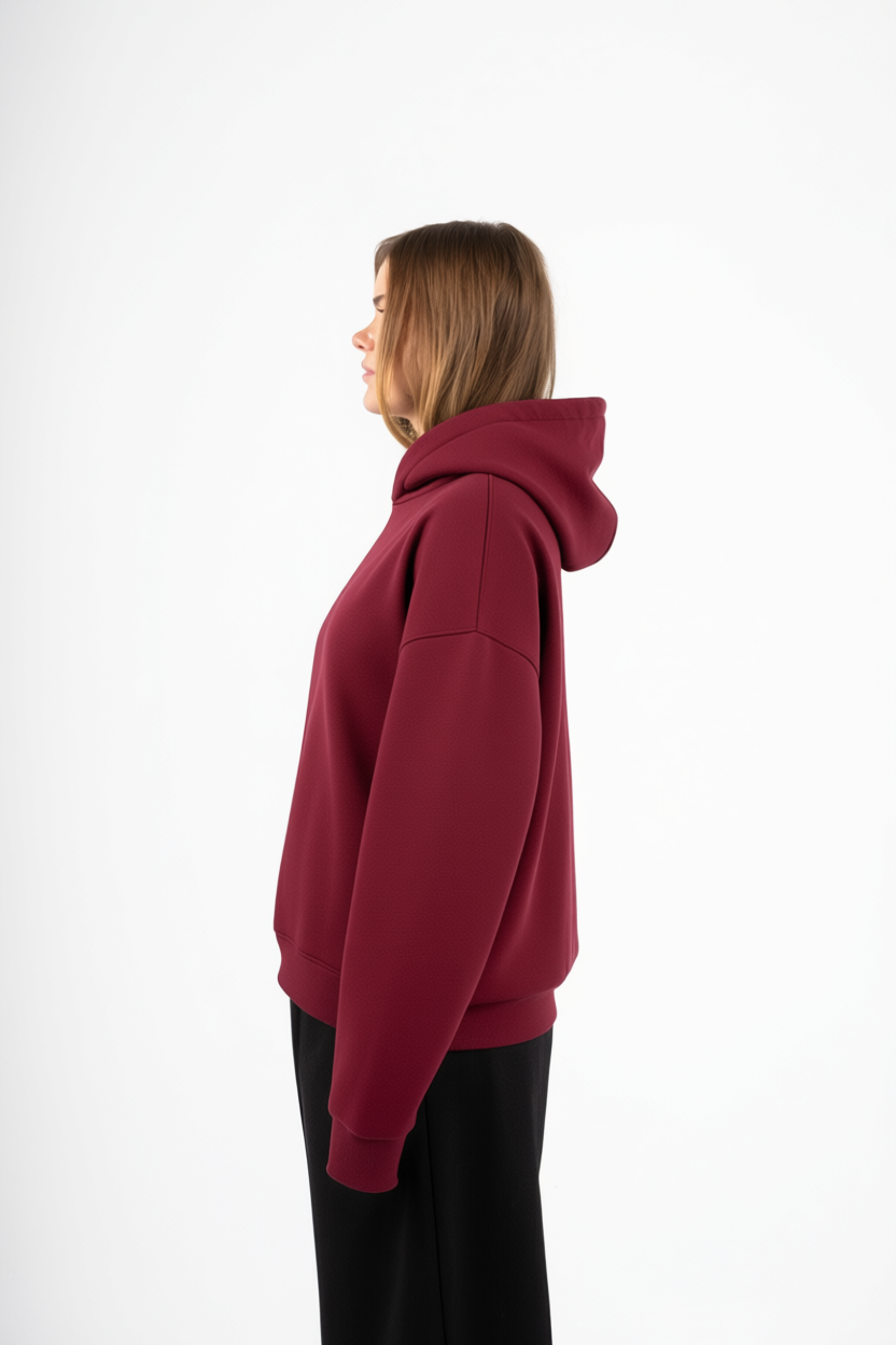 Burgundy Hoodie BOXYFIT