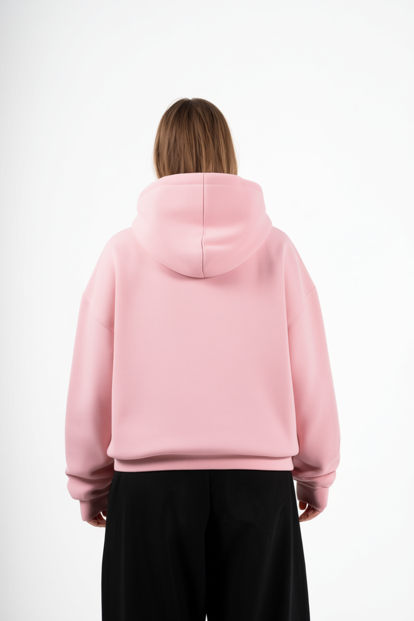 PINK HOODIE BOXYFIT
