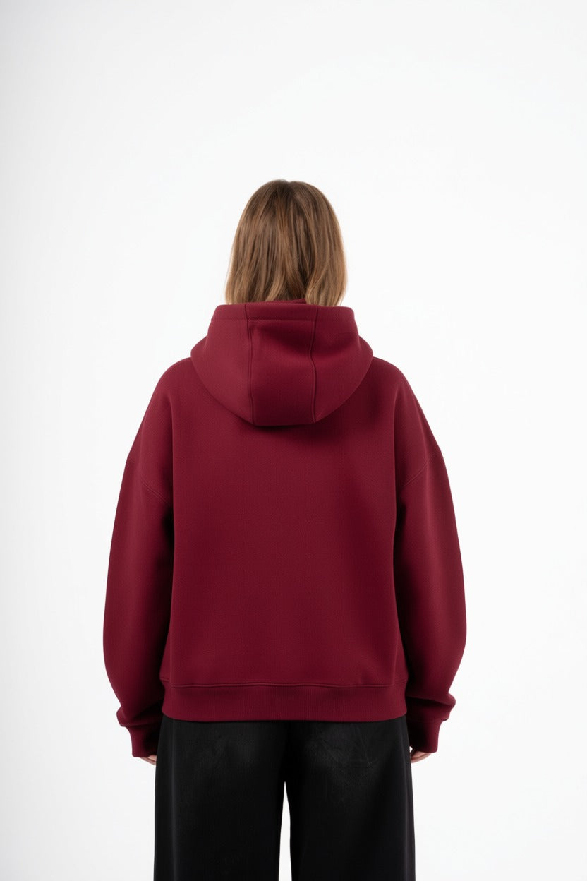 Burgundy Hoodie BOXYFIT