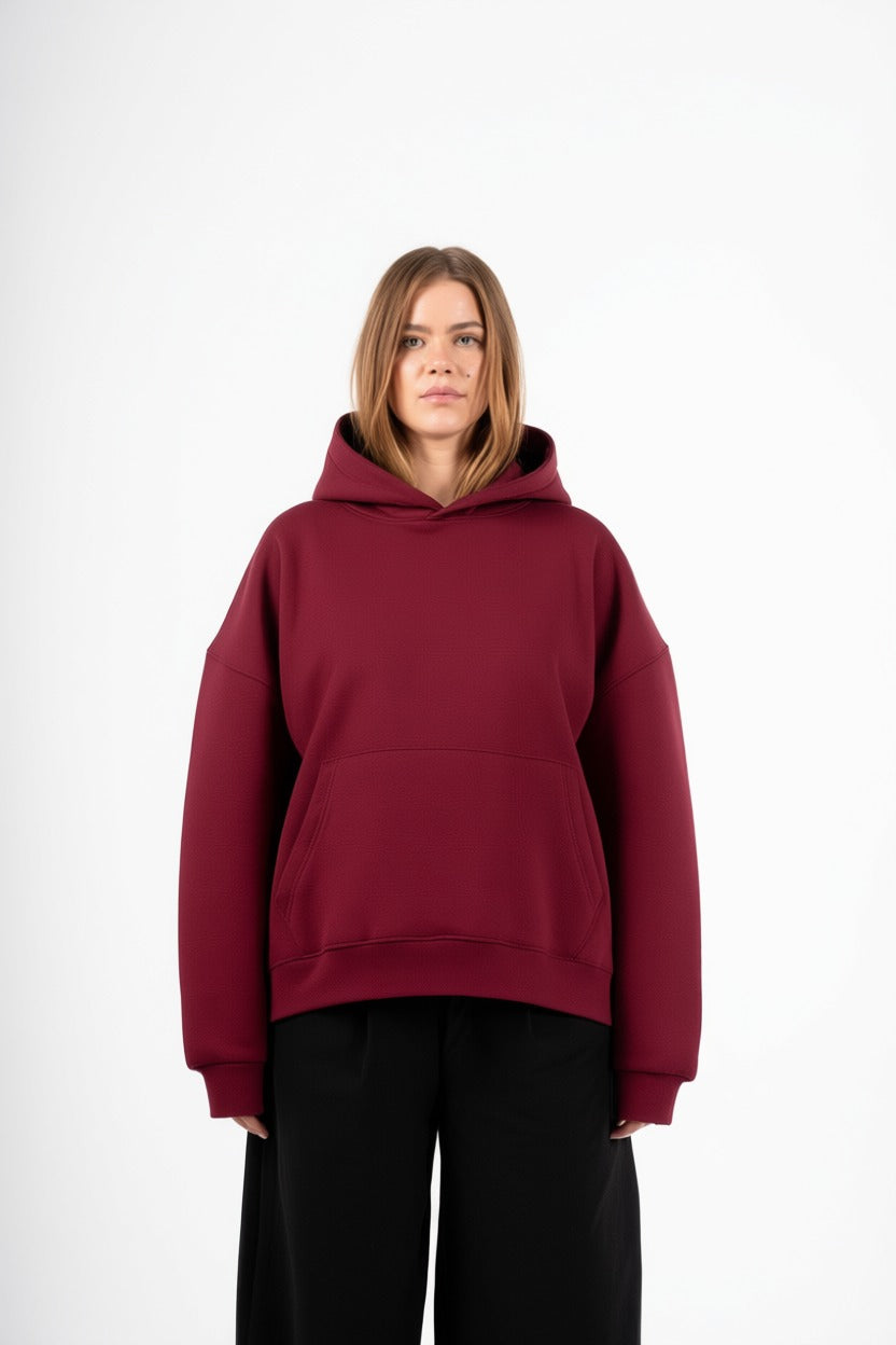 Burgundy Hoodie BOXYFIT